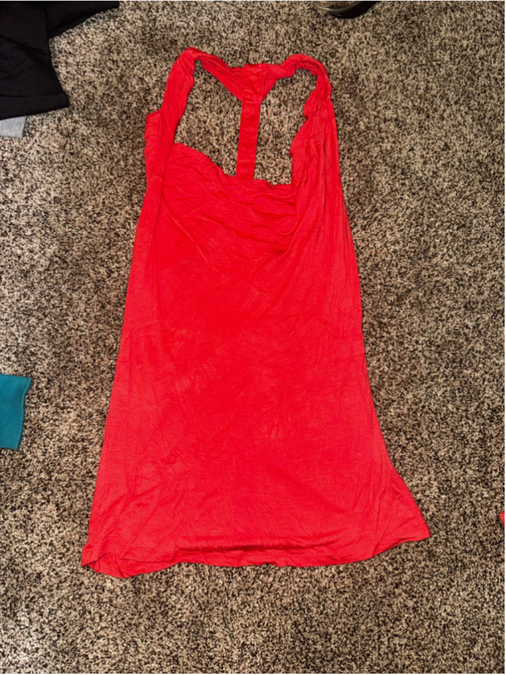 Women's Charlotte Russe Red Racerback Tank Top Size S